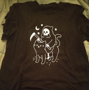 Women's small reaper cat top